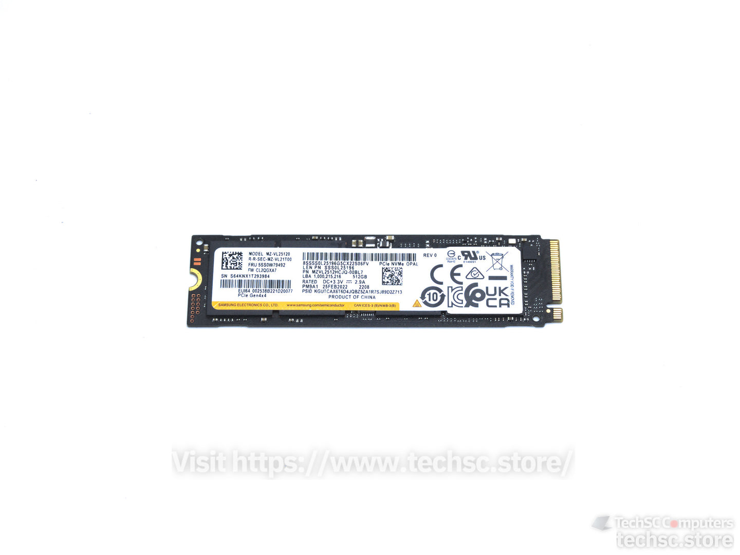 Samsung PM9A1 512GB Genuine M.2 2280 PCIe 4.0 x4 NVMe Internal SSD (MZVL2512HCJQ / MZVL2512)