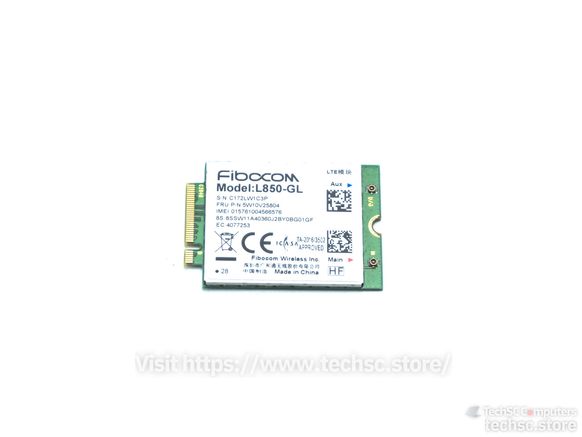 Lenovo Fibocom L850-GL Genuine 4G LTE CAT9 450Mbps WWAN M.2 Card for X1 Nano (5W10V25804)