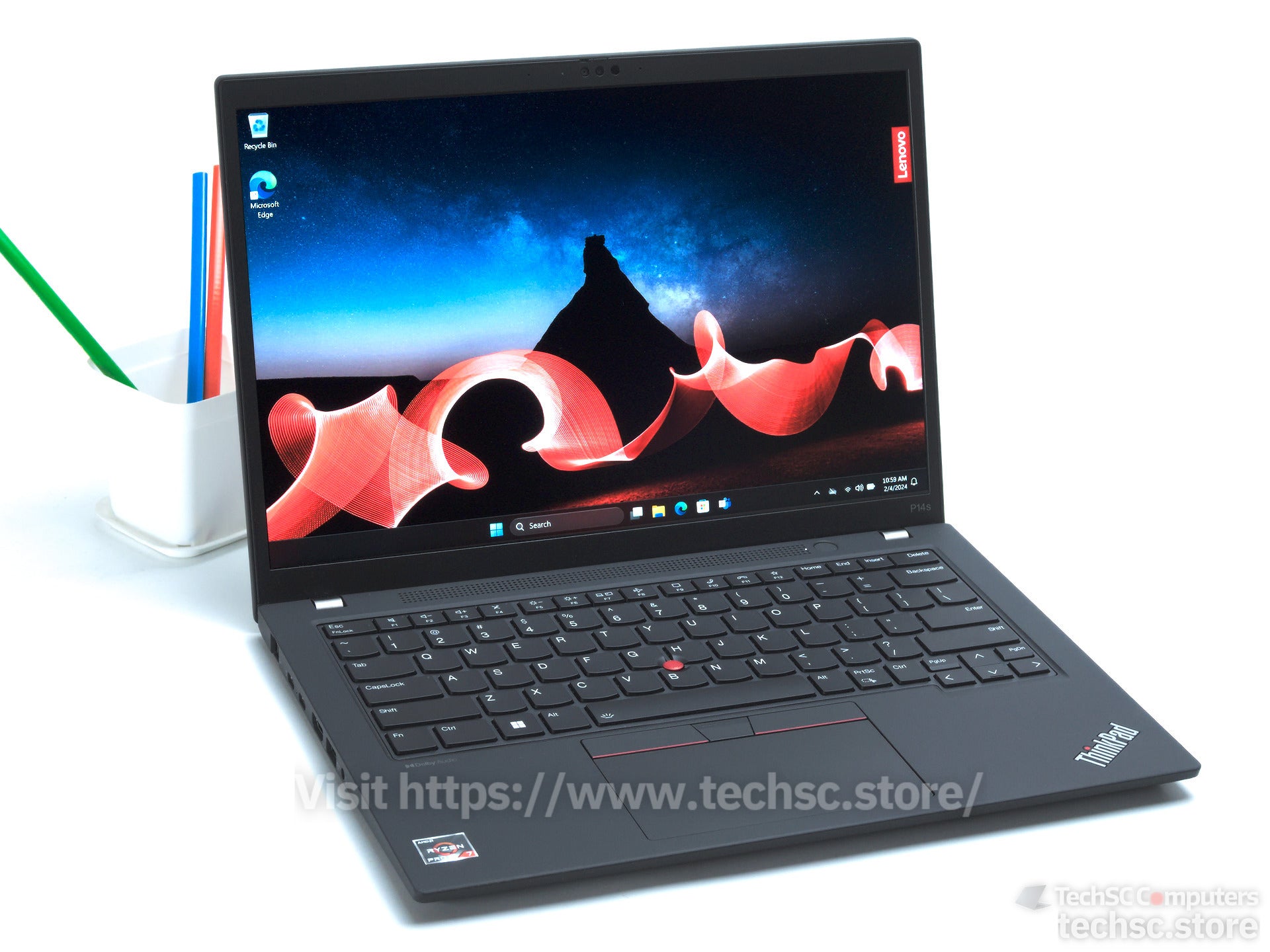 Lenovo ThinkPad P14S Gen 4 14" (Ryzen 7 7840U, 32GB RAM, 512GB, Prem 2026 Wty, Extd Batt) [A+/AS NEW]