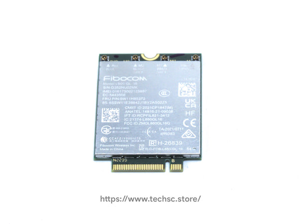 Lenovo Fibocom L860-GL Genuine 4G LTE CAT16 1Gbps WWAN M.2 Card (5W10V25861)