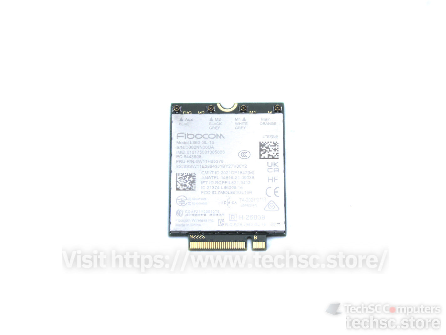 Lenovo Fibocom L860-GL Genuine 4G LTE CAT16 WWAN M.2 Card (5W11H85376)
