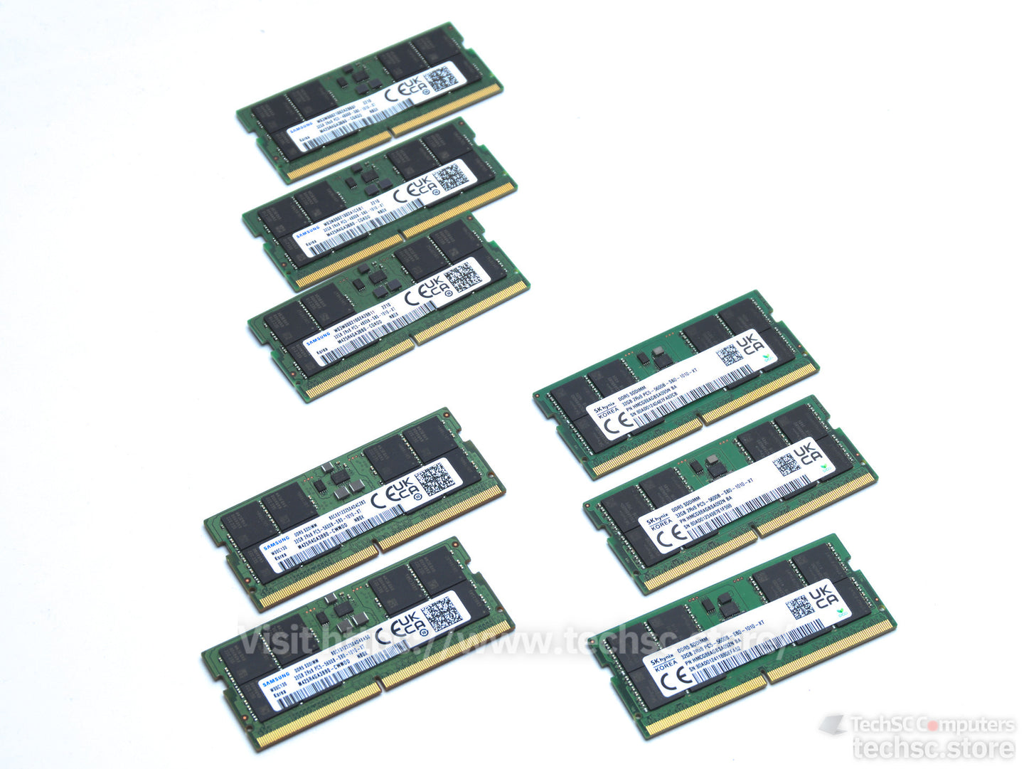 Samsung/SK Hynix 32GB/16GB DDR5 Laptop SO-DIMM RAM Stick Internal Memory